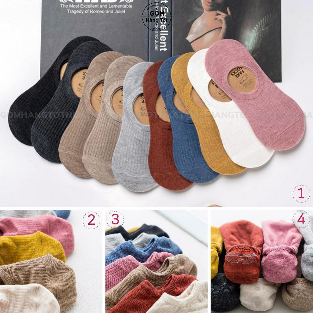 Tất lười nữ đi giày búp bê chống tuột gót, vớ lười nữ chất liệu cotton cao cấp thoáng khí khử mùi -HAI-FIVE-2006-1DOI