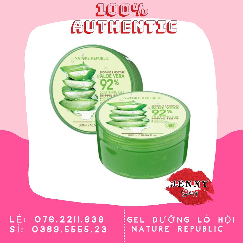 GEL LÔ HỘI ALOE 92% NATURE REPUBLIC