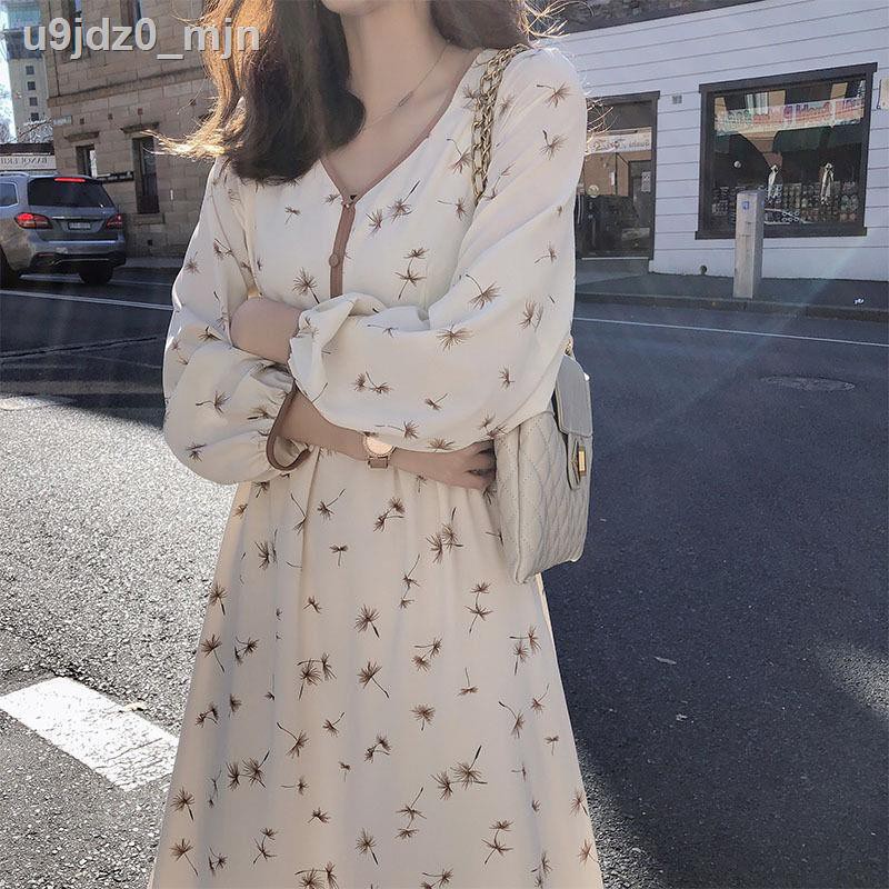 Pure desire dress 2021 new popular skirt students are thin and gentle wind long French first love bellflower