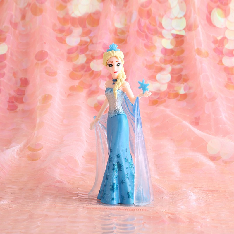 bupbe trang trí bánh - Công chúa elsa nhựa đặc siêu đẹp