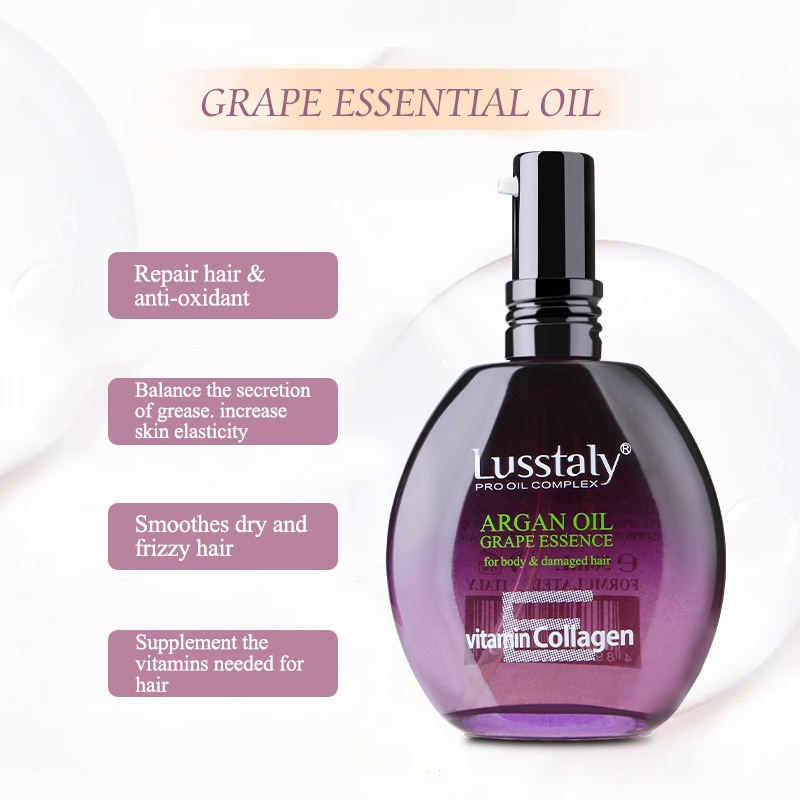 Bộ dầu gội, xả, kem ủ tóc, tinh dầu Lusstaly Vitamin E 50 / 800ml phục hồi siêu mượt chuẩn salon