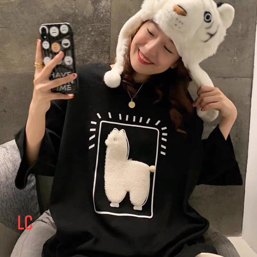 Áo Thun Nữ Thêu Cừu Dolly - BaoBao.Clothing Unisex [FREESHIP] - Áo phông nữ chất thun cotton thoáng mát co giãn 4 chiều