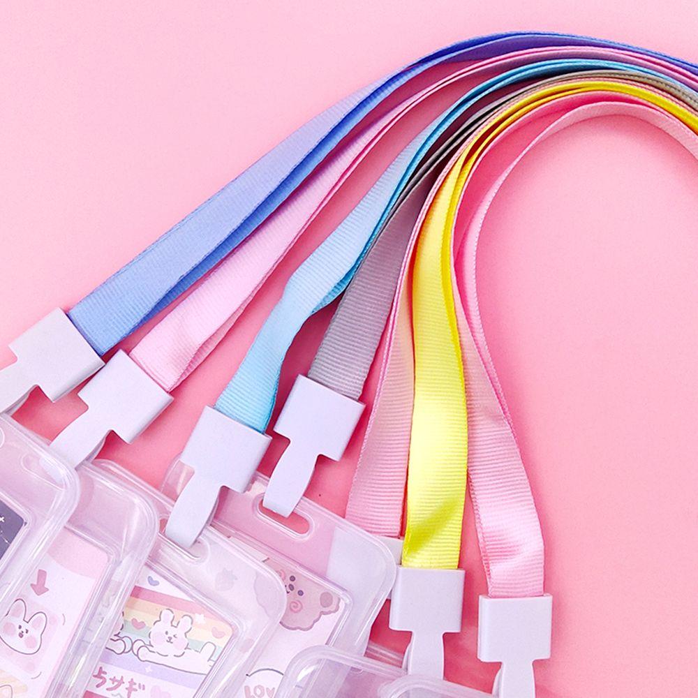 CHOOKEY Cute ID Card Holder Office School Vertical Name Tag Badge Holder with Lanyard Waterproof Quick Release Hanging Rope Plastic Card Sleeves Nurse Teacher Neck Lanyard