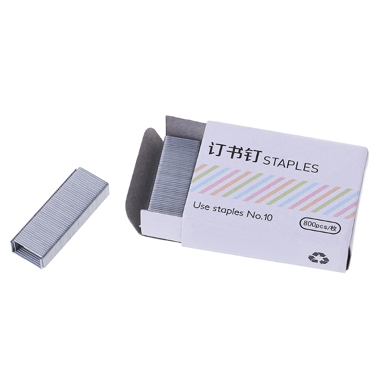 1 bộ kim bấm mini 3 màu sắc dùng cho văn phòng trường học