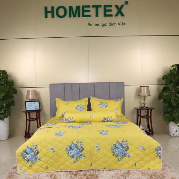 Bộ Chăn Ga Gối Cotton Hometex - Chăn Drap Gối Hometex - Sản Phẩm Của CTY May Thiên Hà
