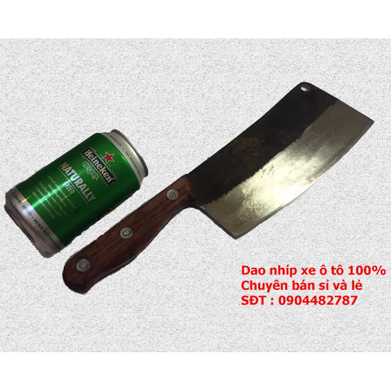 Bộ dao nhà bếp ( phở chặt + bài thái + chuối bột ) làm từ nhíp xe ô tô 100% bộ 08