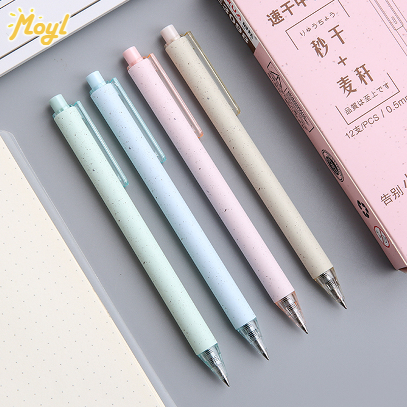 Bút Mực Gel Màu Đen 0.5mm Nhanh Khô Phong Cách Hàn Quốc Sử Dụng Tiện Lợi