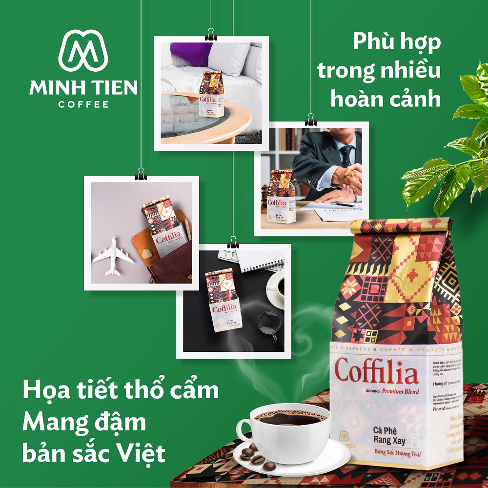 Cà phê rang xay nguyên chất rang mộc Coffilia - bừng sắc hương trái (gói 250g) | BigBuy360 - bigbuy360.vn