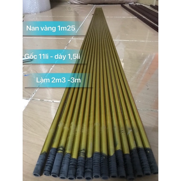 Nan cacbon vàng làm diều 1m1 - 1m25 - 1m4 - 1m55-1m8