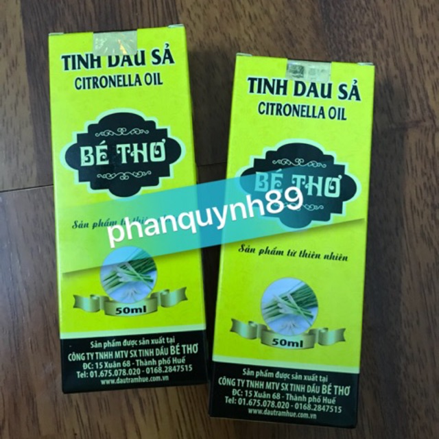 Tinh dầu sả Bé Thơ