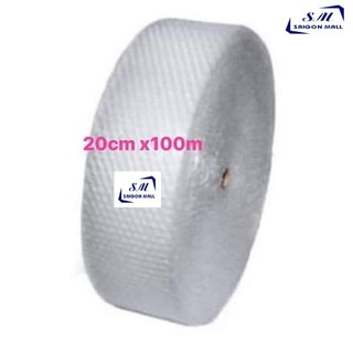 (20cmX100m) Bóng khí, Xốp khí, xốp hơi, xốp nổ, màng xốp hơi, bóng khí chống sốc đóng gói bọc hàng 20cmx100m