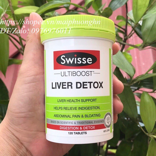 [120v] VIÊN UỐNG THẢI ĐỘC GAN SWISSE LIVER DETOX 120 viên (Úc)