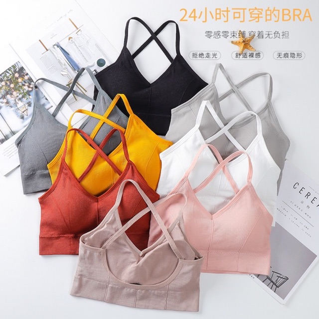 Áo bra gym yoga khoét lưng phiên bản kết hợp siêu hot ms 2020