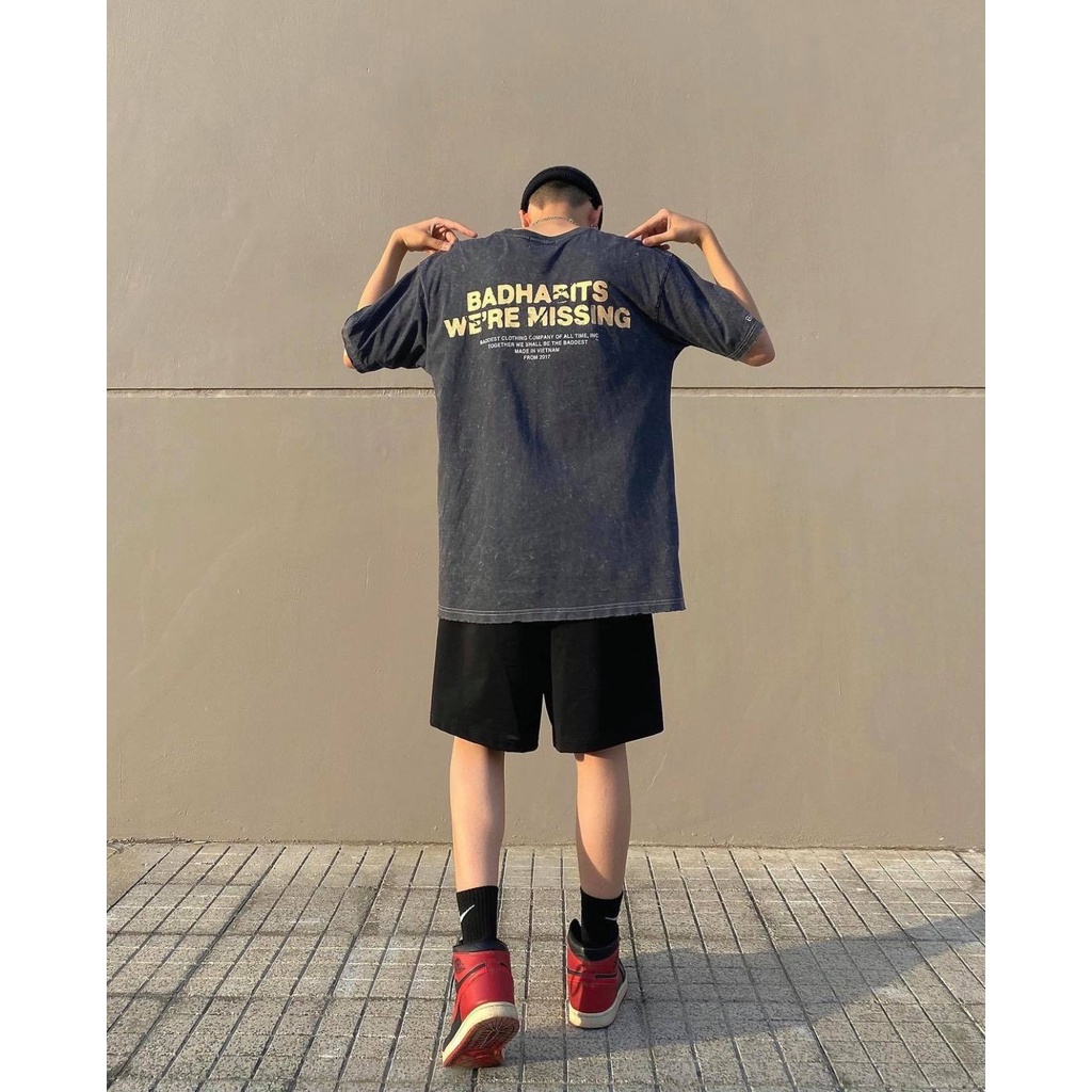 Áo thun unisex Bad habits missing wash nam nữ
