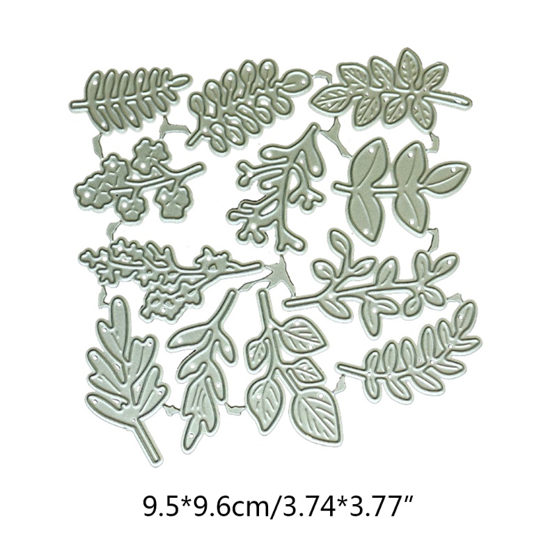 QQ Khuôn Cắt Giấy Kim Loại Hình Chiếc Lá Xinh Xắn
