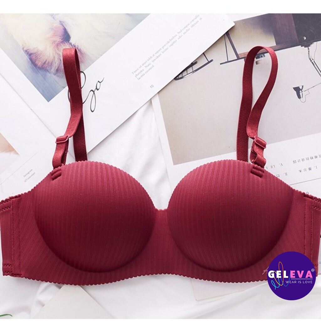 Áo ngực nữ mút dày su đúc không gọng để mặc áo dài hoặc đi làm, Áo lót nữ không gọng đúc su độn nâng ngực Geleva LOT518 | BigBuy360 - bigbuy360.vn