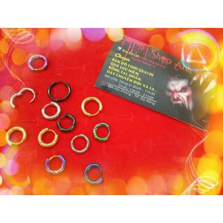Bông tai Khuyên vòng tròn basic 2.5mm thép titan không gỉ