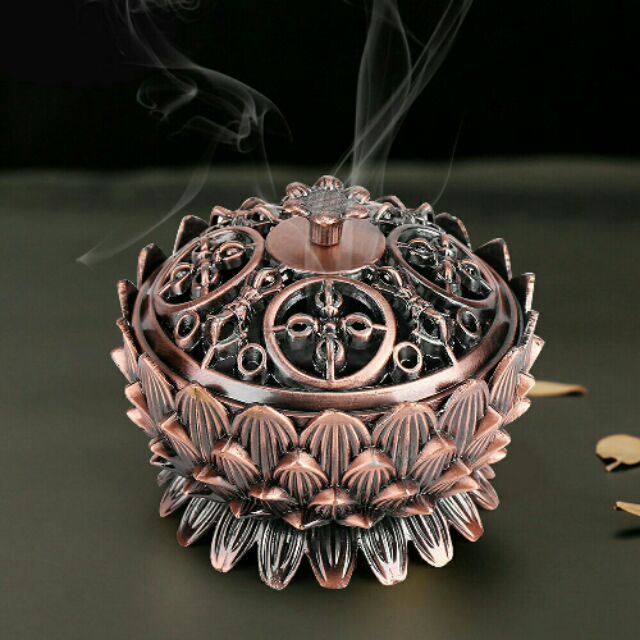 Bát sen đồng đốt trầm hương xông nhà sang trọng