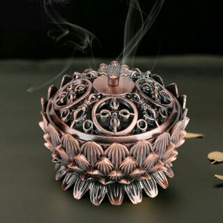 Bát sen đồng đốt trầm hương xông nhà sang trọng
