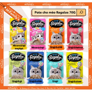 Combo 12 gói pate cho mèo regalos hàng nội địa thái