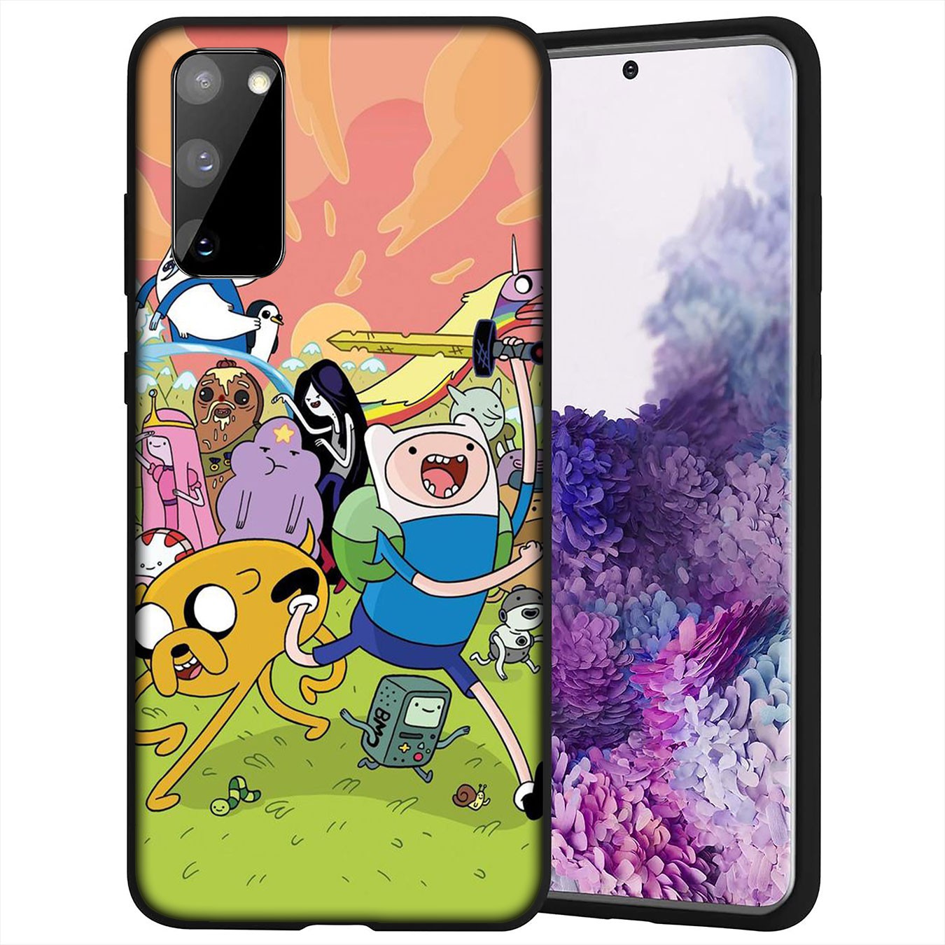 Samsung Galaxy A9 A8 A7 A6 Plus J8 2018 + A21S A70 M20 A6+ A8+ 6Plus Casing Soft Silicone Cartoon adventure time Phone Case