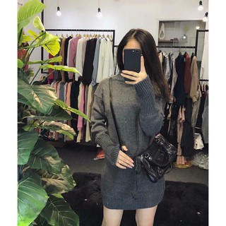 Váy len tiêu cổ 3 phân chất dày dặn