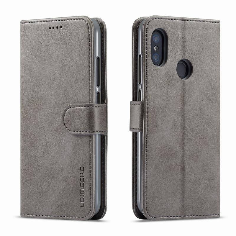 Ốp lưng da PU gập nút nam châm cho Xiaomi Redmi Note 7 / Note 7 Pro