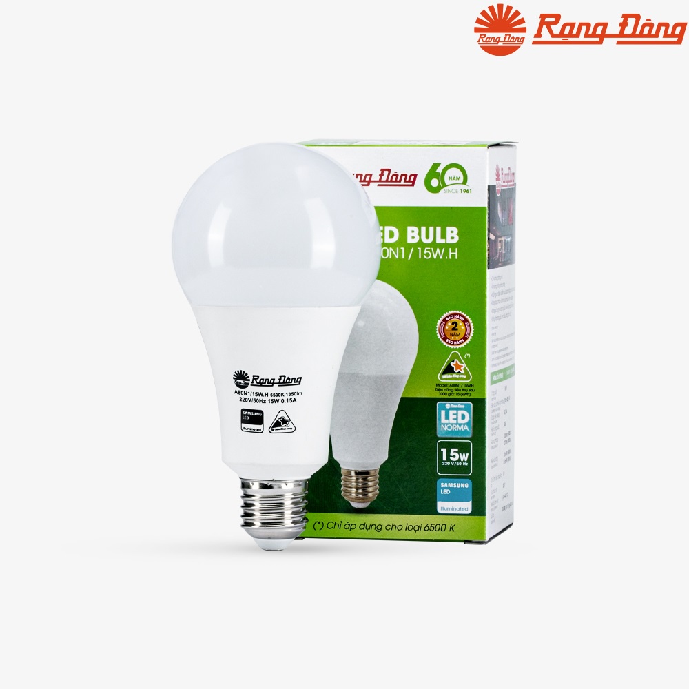 Bóng đèn Led tròn 15w Rạng Đông