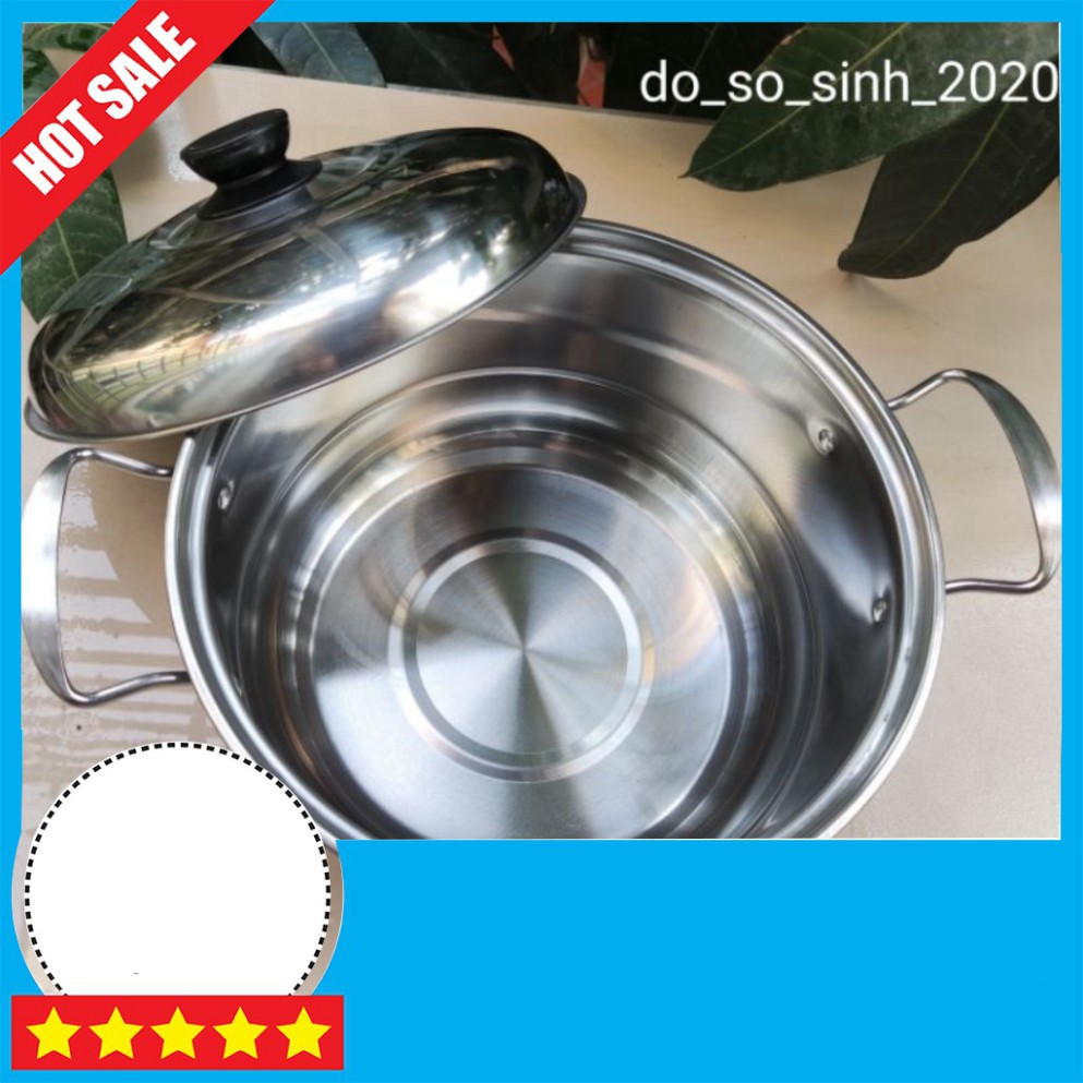 Xoong / Nồi inox 22cm 🔥FREESHIP🔥 Dùng mọi loại bếp