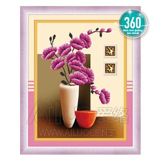 Tranh đá thành phẩm hoa 60x45cm ah71287