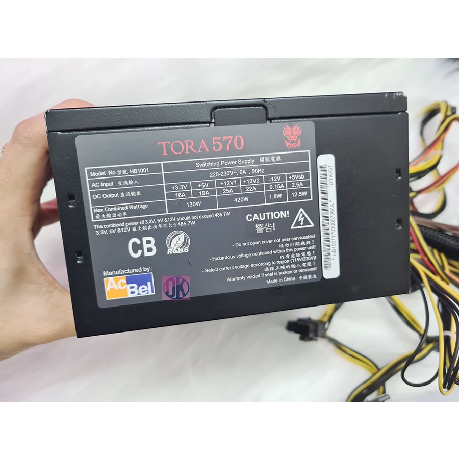 Nguồn TORA 570W hàng đẹp