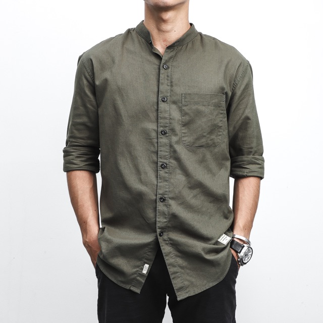 Áo somi đũi cổ trụ dài tay S.Soda | BigBuy360 - bigbuy360.vn