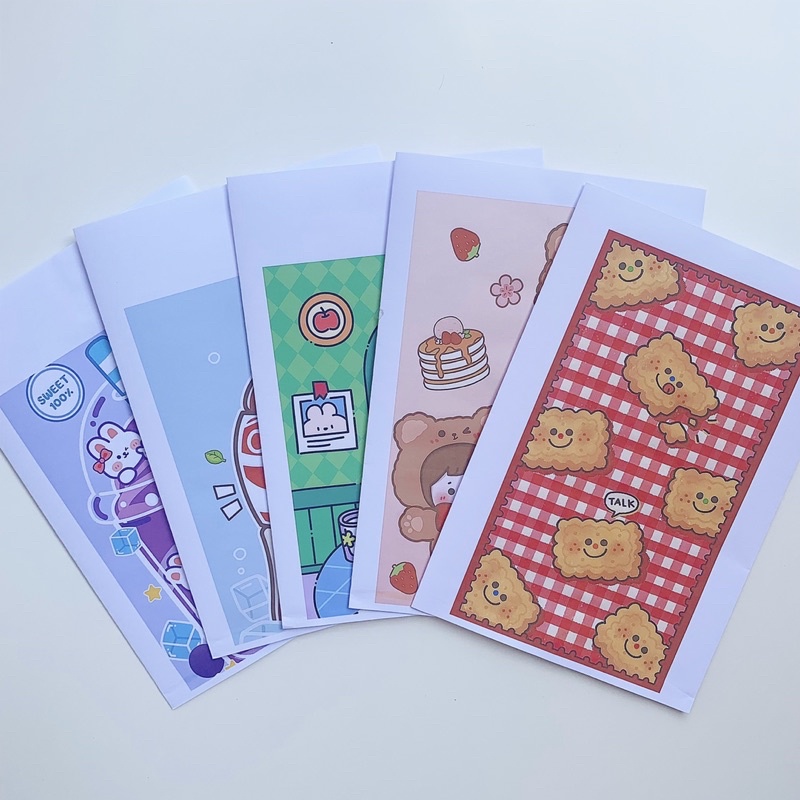 Túi giấy mini gói hàng gói quà tặng size 14x20cm