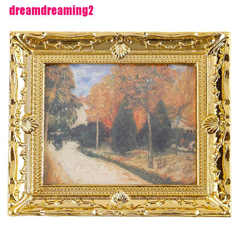 Mô Hình Tranh Sơn Dầu mini Tỉ Lệ 1: 1 Dùng Để Trang Trí Nhà Búp