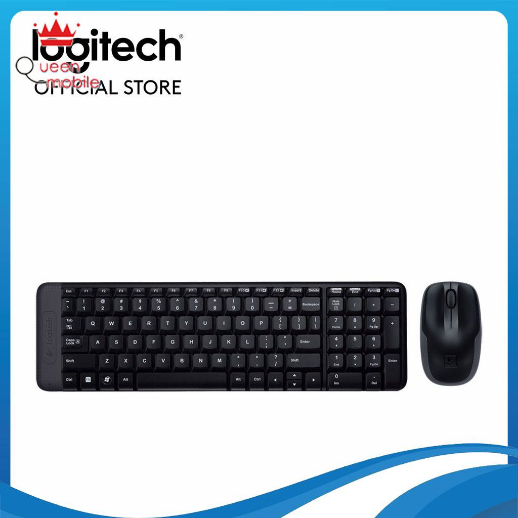 Bộ Bàn Phím Và Chuột Không Dây Logitech MK220
