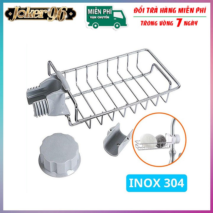 Kệ Để Đồ Rửa Chén Cạnh Vòi Rửa ❣️Chất Liệu Inox 304 ❣️ Giá treo inox tiện dụng, chắc chắn, dễ lắp đặt ở vòi