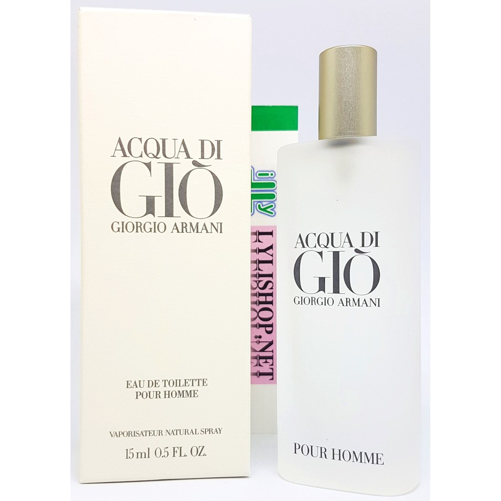 Nước Hoa Mini ACQUA DI GIO GIORGIO ARMANI Eau de Toilette Pour Homme chai 15ml chính hãng