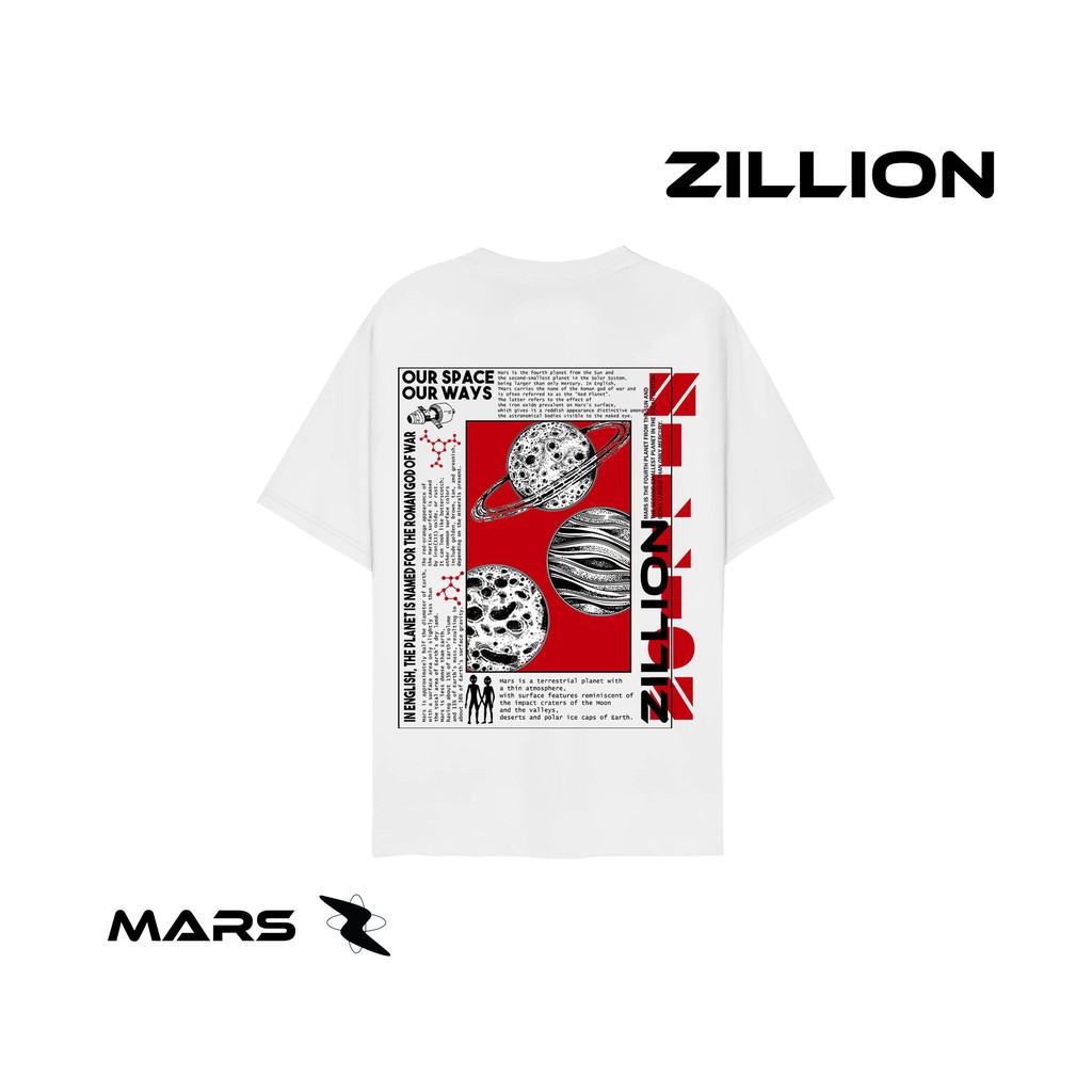 Mars T Shirt, Áo thun Mars Unisex, Áo phông nam nữ - Zillion