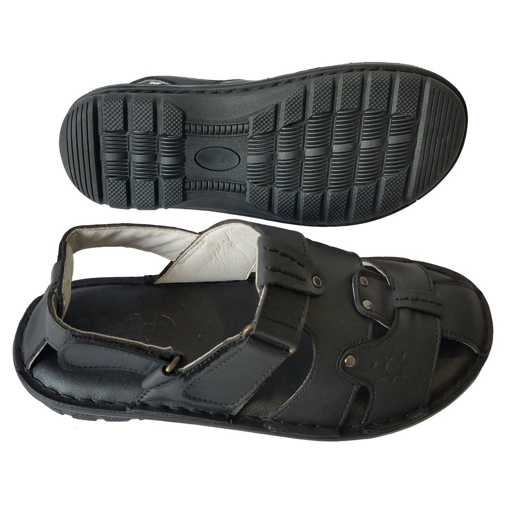 Giày Sandal Nam Bít Mũi Da Bò BIGBEN SD84