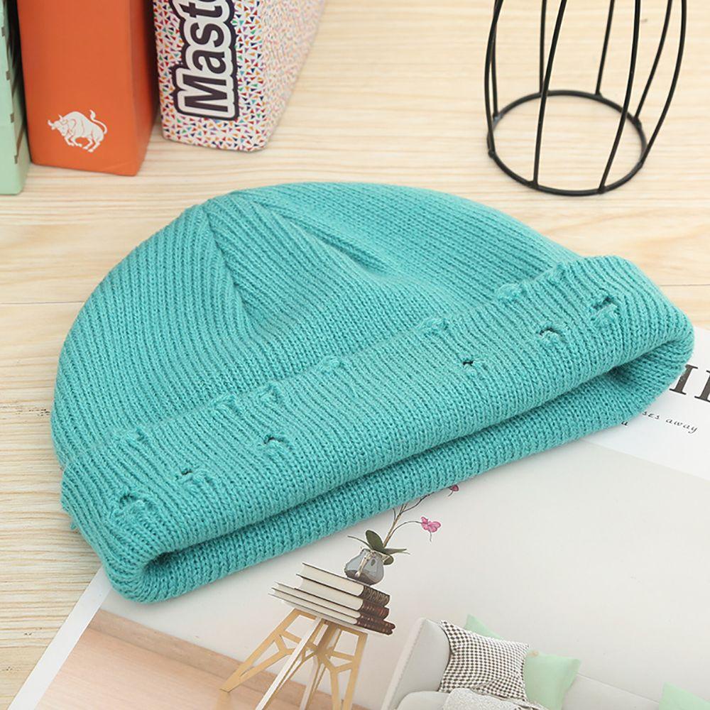 TWINKLE Mũ Len Trùm Đầu Giữ Ấm Mùa Đông Kiểu Dáng Đơn Giản Dễ Thương Cho Nam Và Nữ