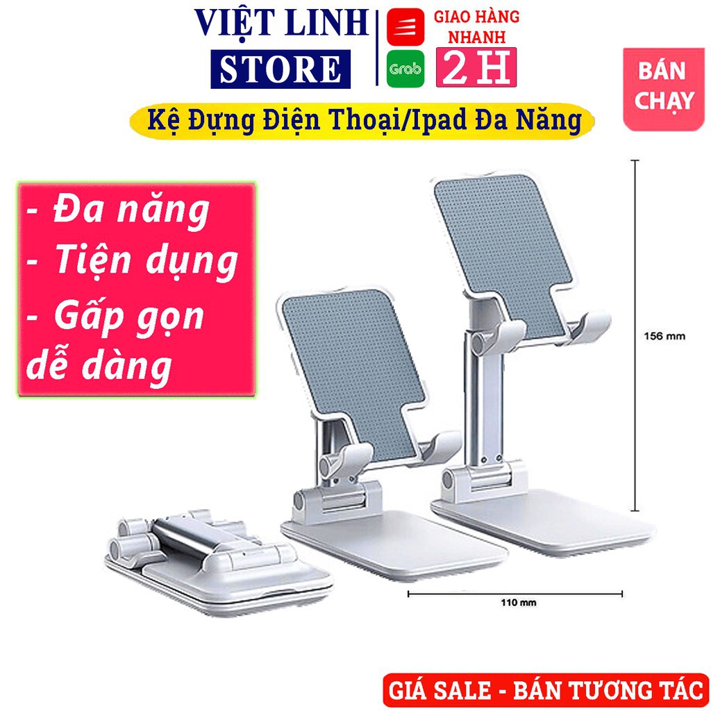 Giá đỡ điện thoại, ipad thông minh, kệ đỡ cho điện thoại đa năng chỉnh được chiều cao - Việt Linh Store