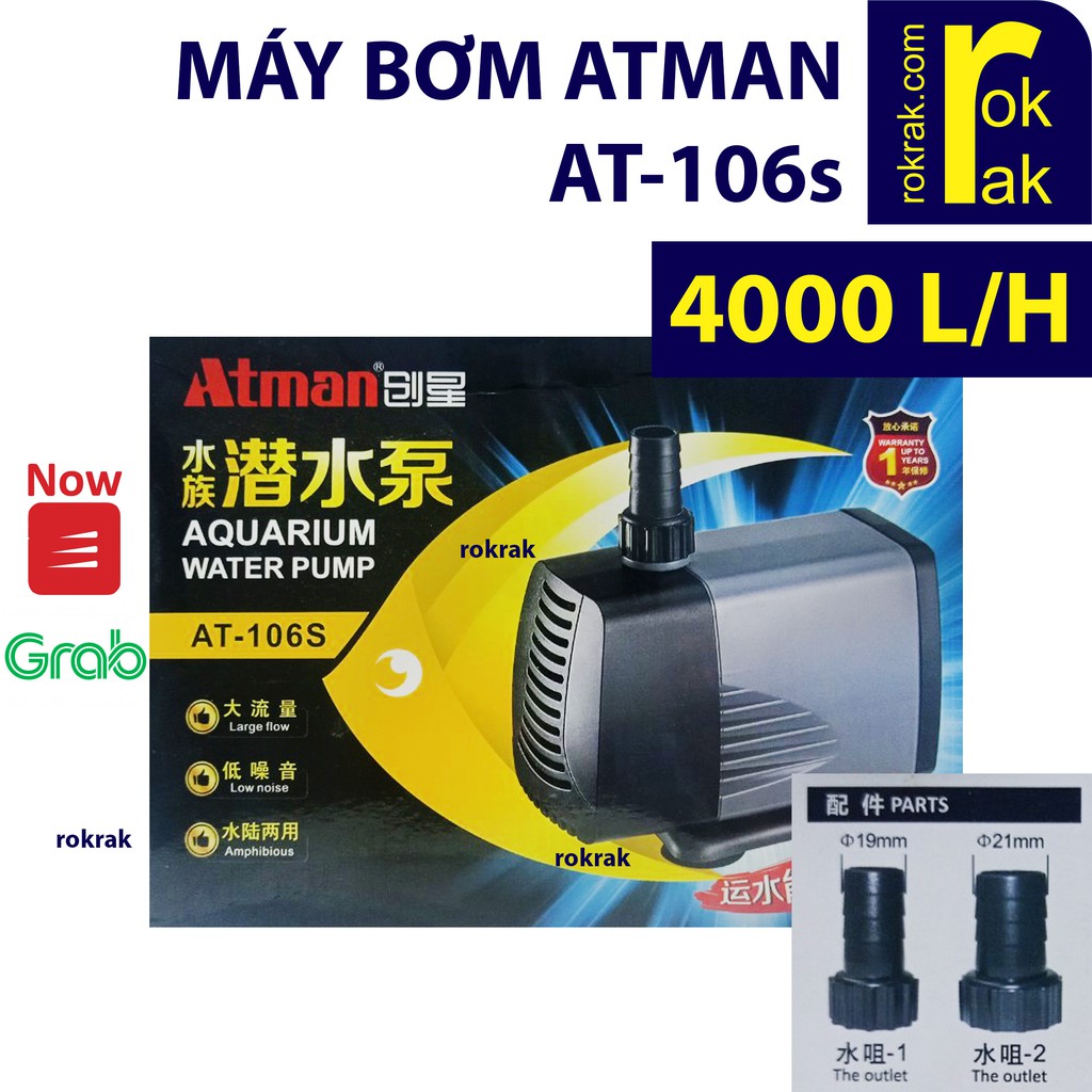 MÁY BƠM 4000 L/H Atman AT 106S 106 | YEE YHY 309 cập nhật mới