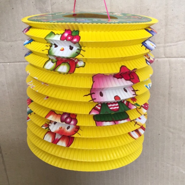 [ Giá Xưởng ] 150 Cái Lồng Đèn Trung Thu Hình Trụ Size Trung - Lồng Đèn Giấy Xếp Truyền Thống