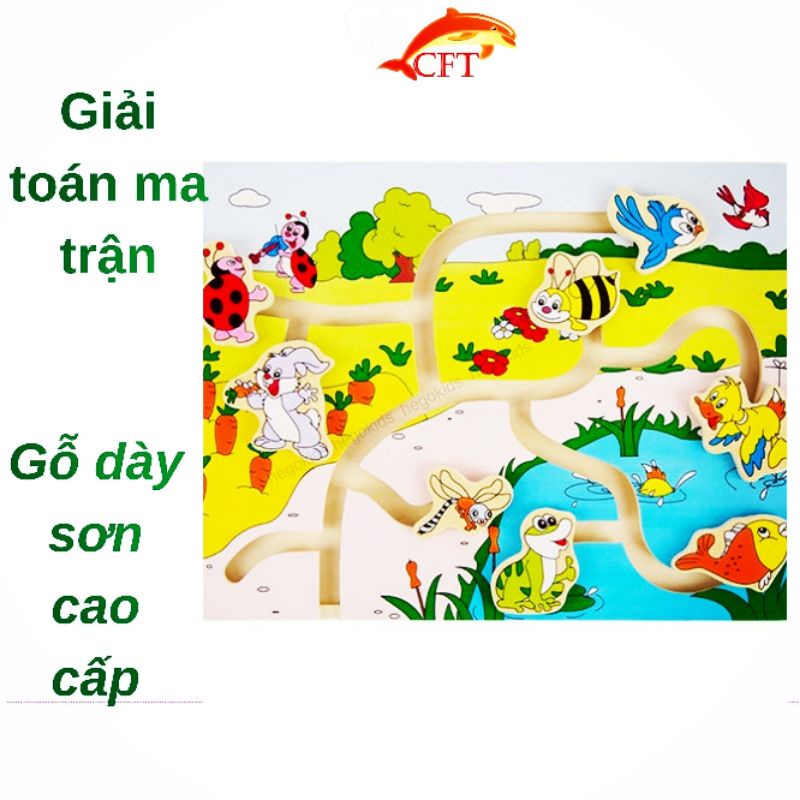 Đồ Chơi Gỗ  Ma Trận Cho Bé Từ 3 Tuổi Ma Trận Con Vật Giúp Bé Nhận Biết Và Xử Lý Tình Huống Giải Quyết Vấn Đề