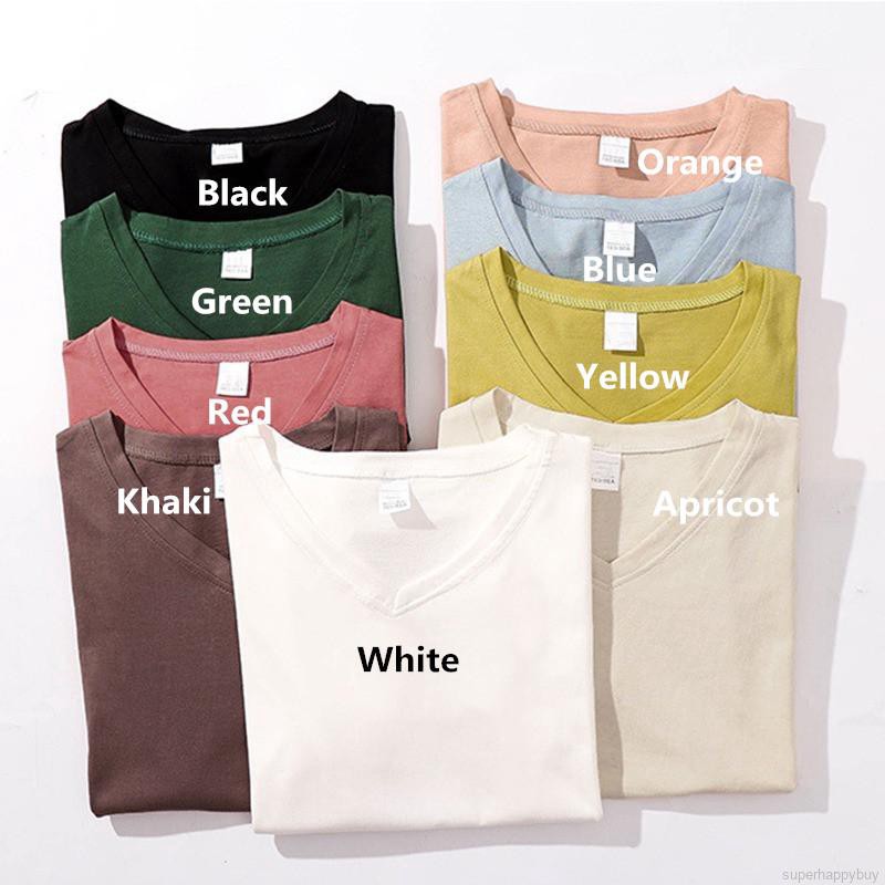 Áo thun ngắn tay cổ tim kiểu dáng đơn giản trẻ trung dành cho nữ