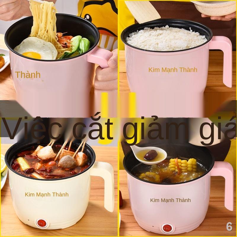 LNồi cơm điện đa năng tích hợp KTX sinh viên Nồi phở nấu nồi điện loại nhỏ lẩu nhỏ gia đình mini 1 người 2