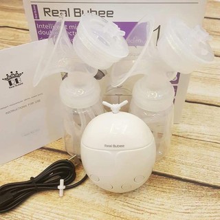 [Có Video Thật] Máy Hút Sữa Điện Đôi Real Bubee Có Chế Độ Massage Kích Thích Sữa