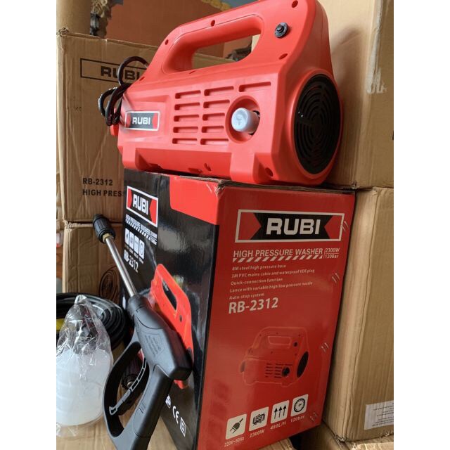 Máy rửa xe Rubi áp lực cao 2300w tặng bình xịt bọt tuyết siêu chất lượng