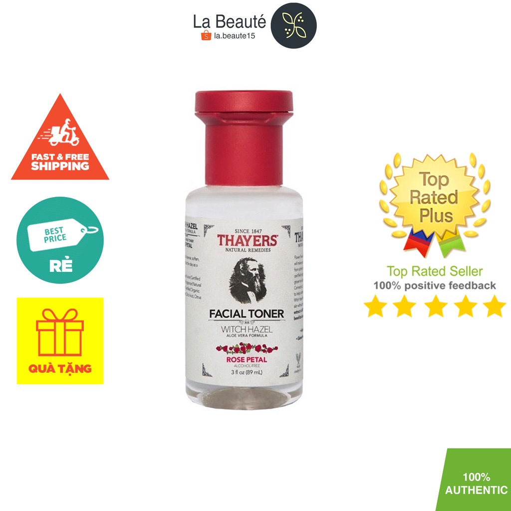 Nước Cân Bằng Không Cồn Hoa Hồng - Thayers Alcohol-Free Witch Hazel Rose Petal