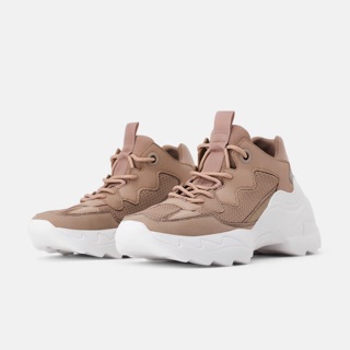 Giầy chunky sneaker phối vải lưới ZR . Ảnh thật